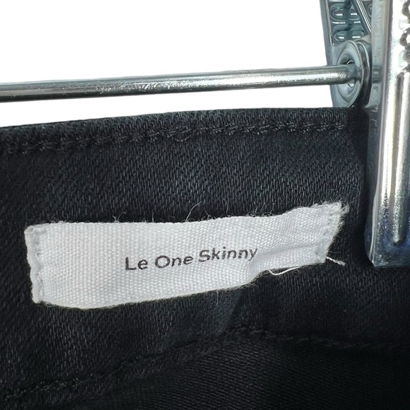 FRAME Le One Skinny Black Stretch Skinny Jeans Size 2 - Picture 3 of 7
